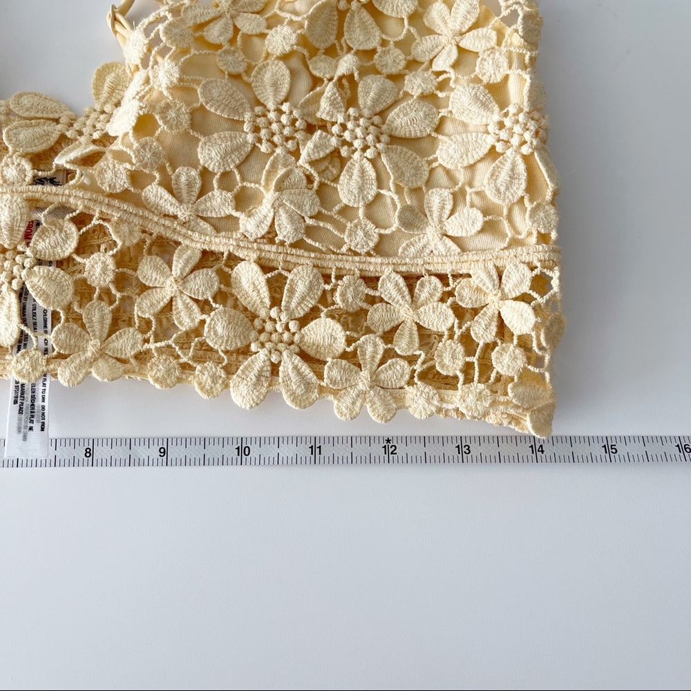 Free People Miss Dazie Bralette Yellow Medium - Picture 6 of 10